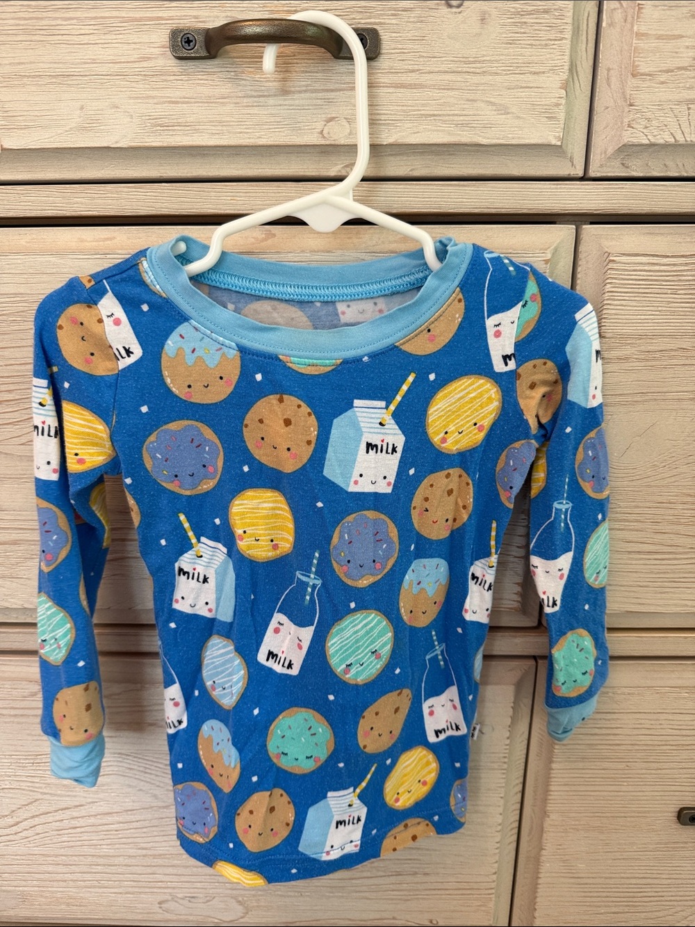 Little Sleepies Blue Cookies & Milk Pajama Top